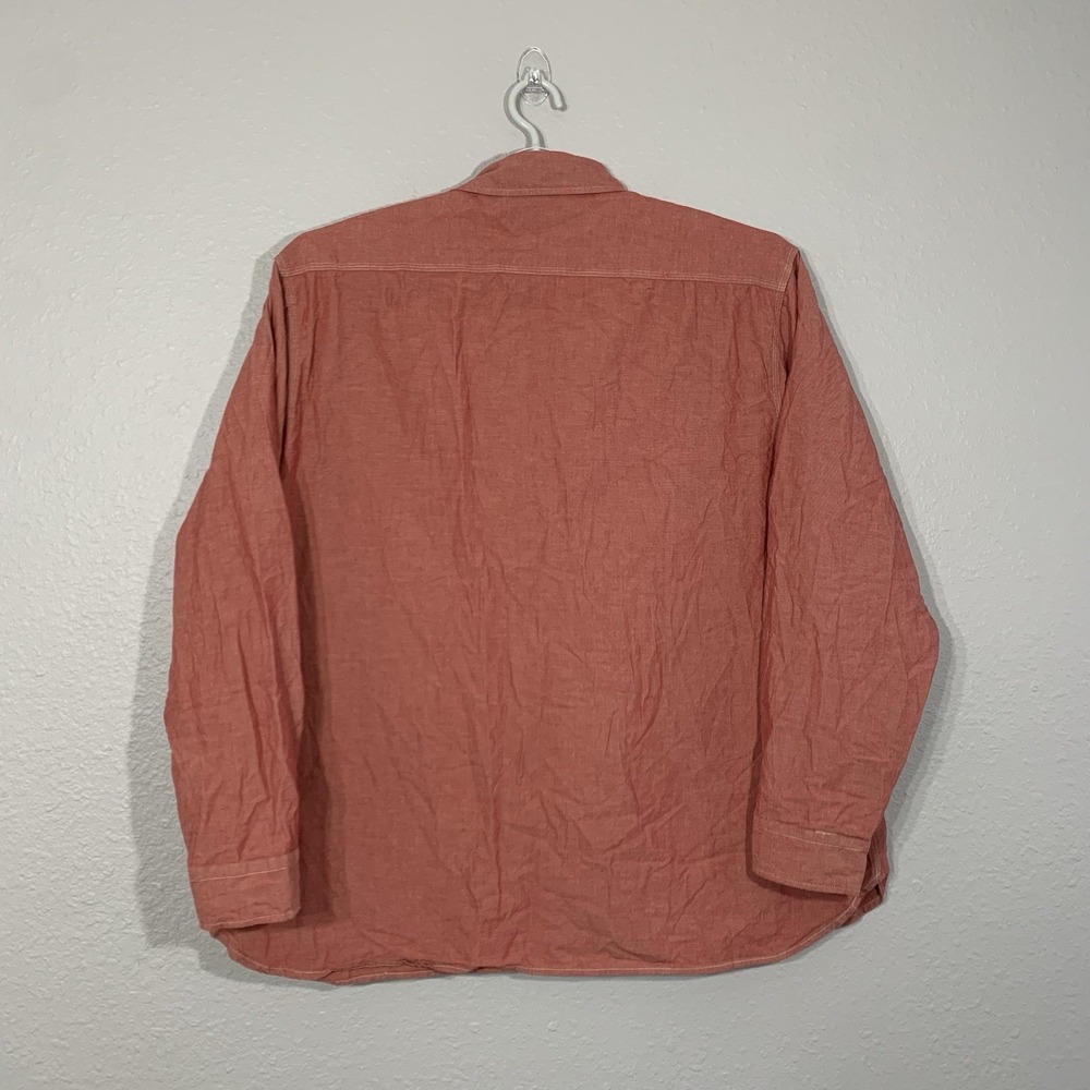 Pendleton Men's‎ Heather Red Blake Chambray Long Sleeve Button Down Shirt XXL - Picture 3 of 8